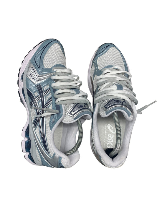ASICS Kayano Double Laces – Gris/Bleu ciel