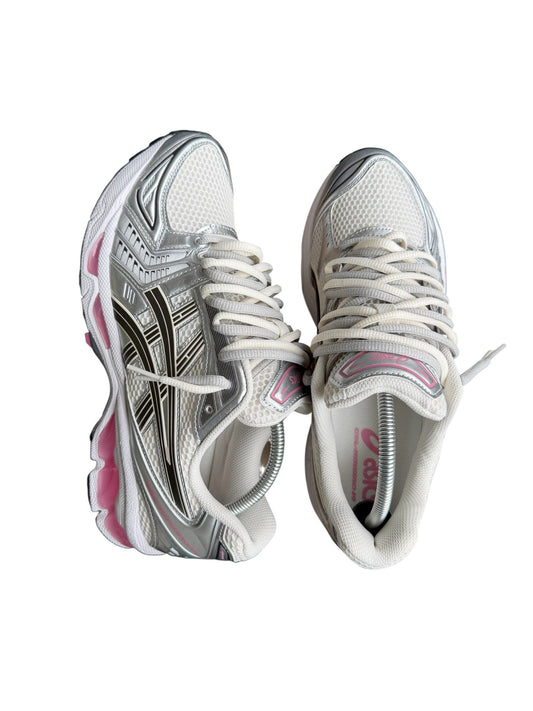 ASICS Kayano Double Laces – Gris/Blanc