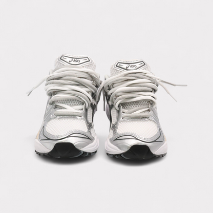 ASICS Kayano Double Laces – Gris/Blanc