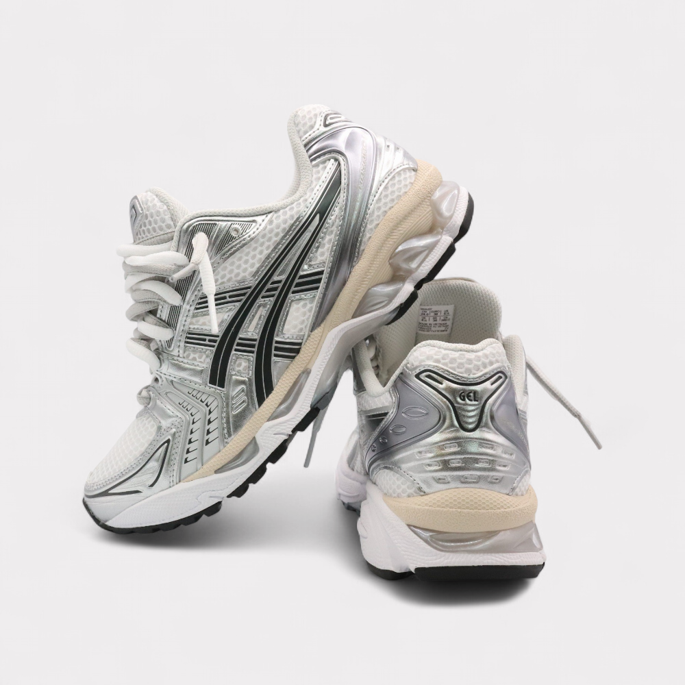 ASICS Kayano Double Laces – Gris/Blanc